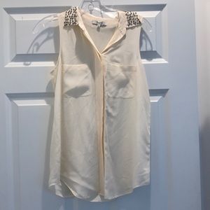 Silk sleeveless blouse